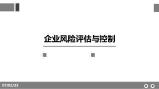 29.企业风险评估与控制.ppt
