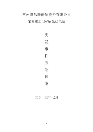 29页  光伏电站反措应急预案.doc