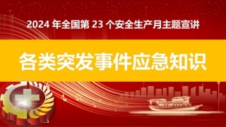 2024年安全月主要责任人讲安全课件十四：各类突发事件应急知识（47页）.pptx