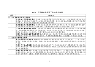 电力二次系统安全管理工作检查内容表2023.doc