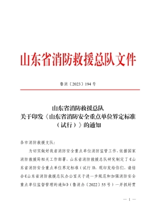 山东省消防安全重点单位界定标准(试行)2023.pdf