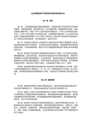 山东省固定资产投资项目节能审查实施办法2023.docx