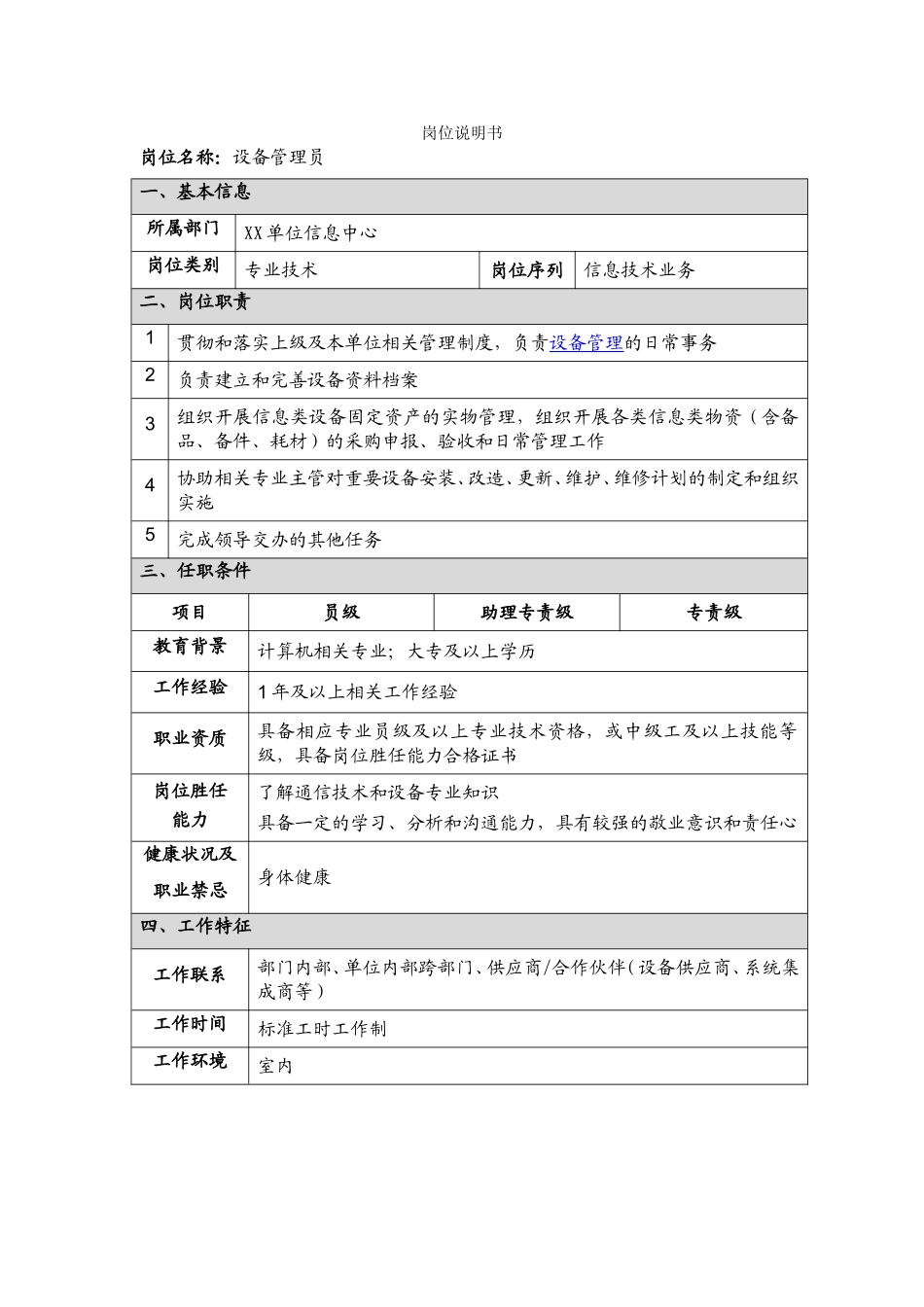 2-5设备管理员岗位职责.doc_第1页