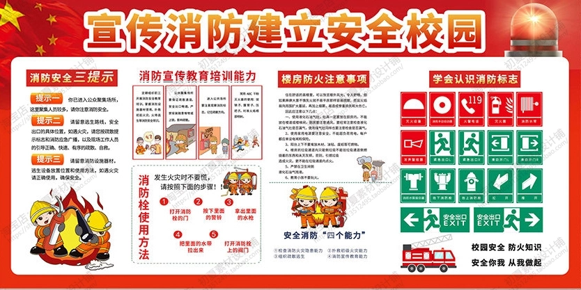 消防宣传栏展板海报（横）XF-PSD-0014.jpg_第1页