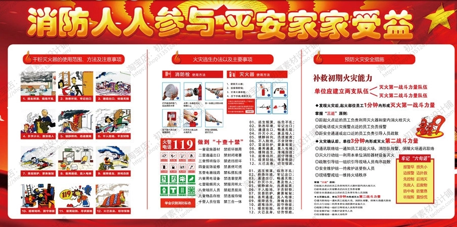 消防宣传栏展板海报（横）XF-PSD-0024.jpg_第1页