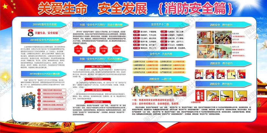 消防宣传栏展板海报（横）XF-PSD-0063.jpg_第1页