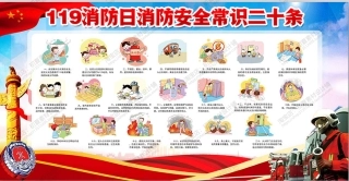 消防宣传栏展板海报（横）XF-PSD-0124.jpg