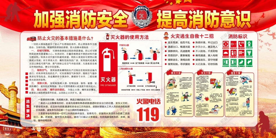 消防宣传栏展板海报（横） (15).jpg_第1页