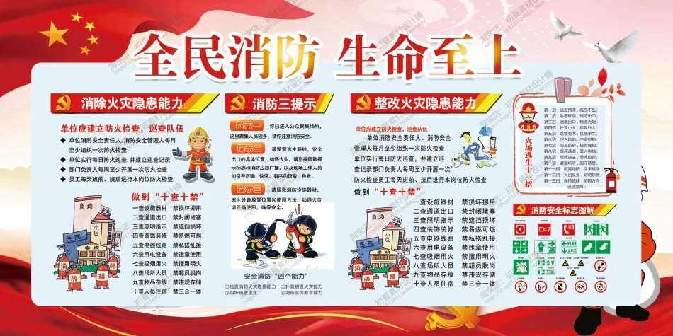 消防宣传栏展板海报（横） (21).jpg_第1页
