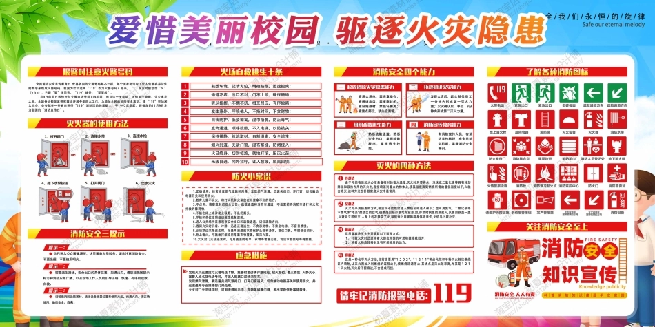 消防宣传栏展板海报（横） (38).jpg_第1页