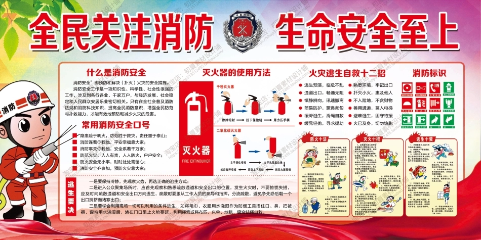 消防宣传栏展板海报（横） (60).jpg_第1页