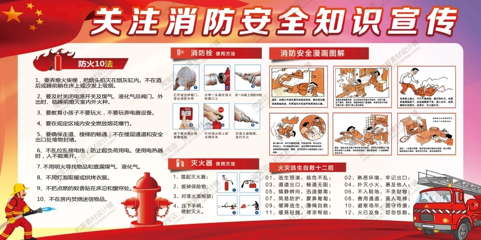 消防宣传栏展板海报（横） (65).jpg_第1页