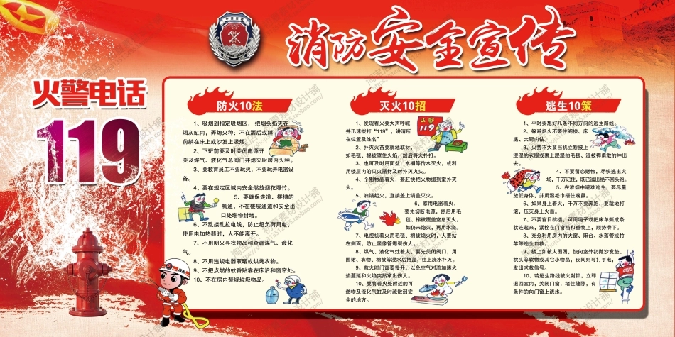 消防宣传栏展板海报（横） (80).jpg_第1页
