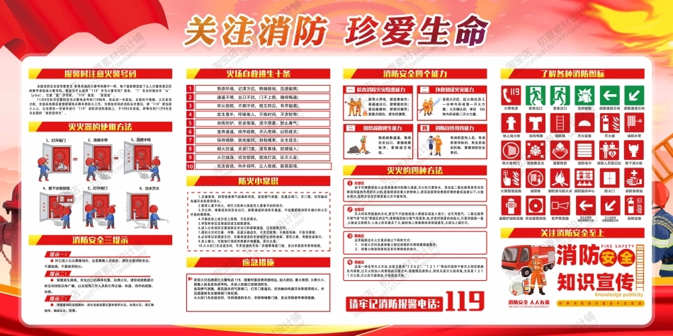 消防宣传栏展板海报（横） (93)-1.jpg_第1页