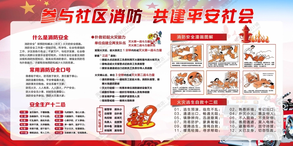 消防宣传栏展板海报（横） (100)-1.jpg_第1页
