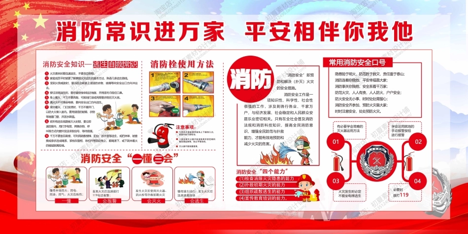 消防宣传栏展板海报（横） (104).jpg_第1页