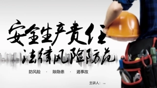 【第14课】安全生产责任法律风险防范培训（53页）.pptx