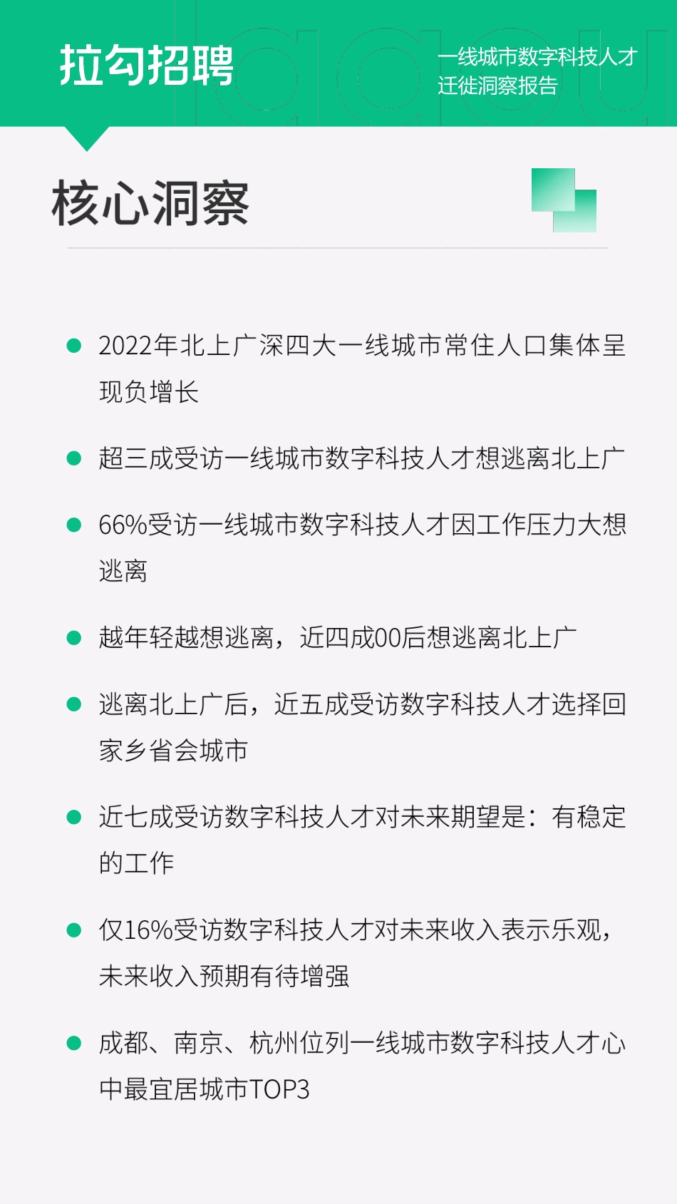 20240327-拉勾招聘：2024一线城市数字科技人才迁徙洞察报告.pdf_第3页