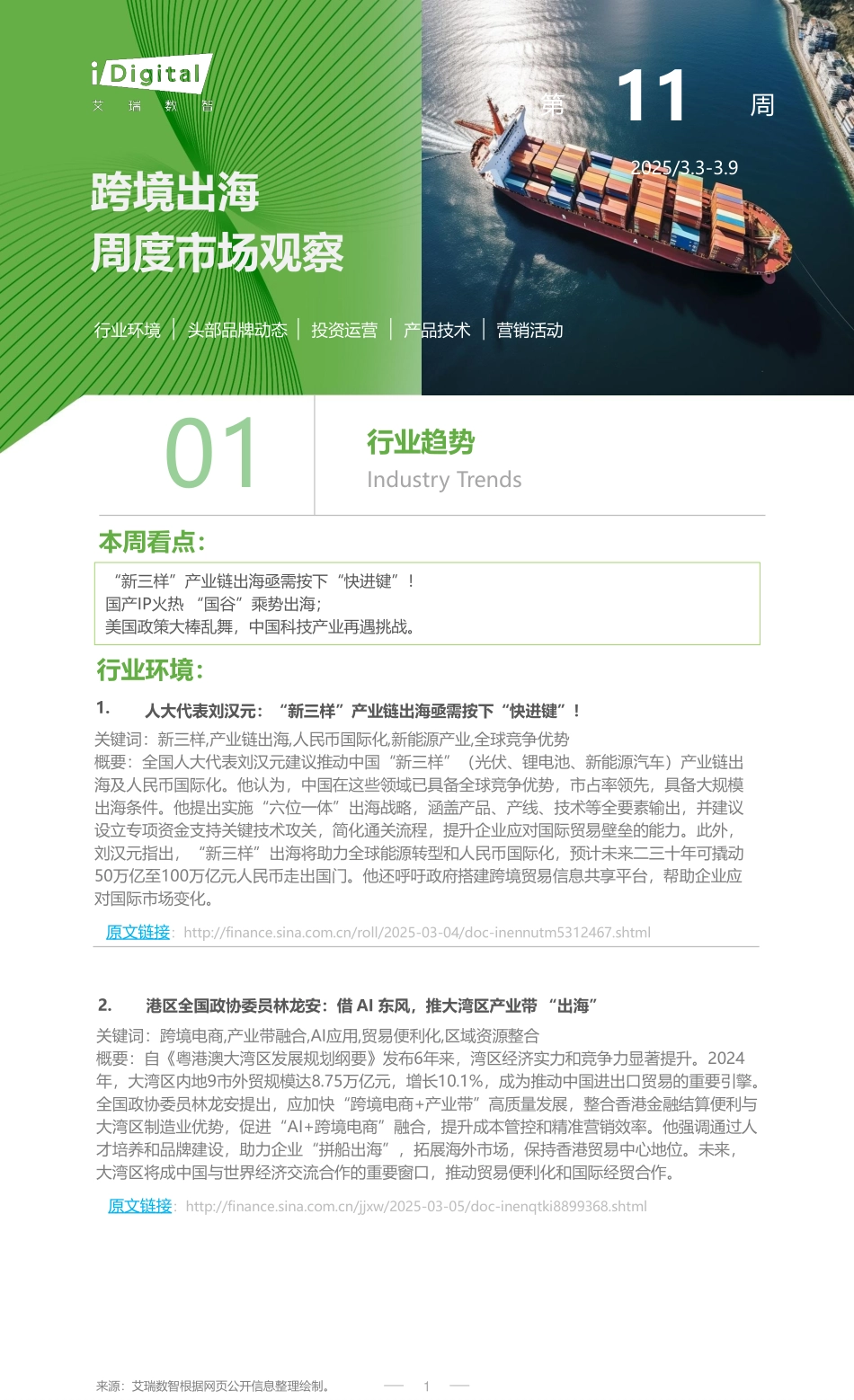 跨境出海周度市场观察第11周-艾瑞 听光Vic.pdf_第1页