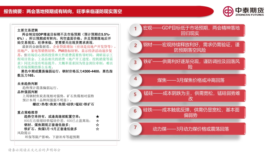 黑色产业链月报：两会落地预期或有转向，旺季来临谨防现实落空-20230305-中泰期货-162页.pdf_第3页