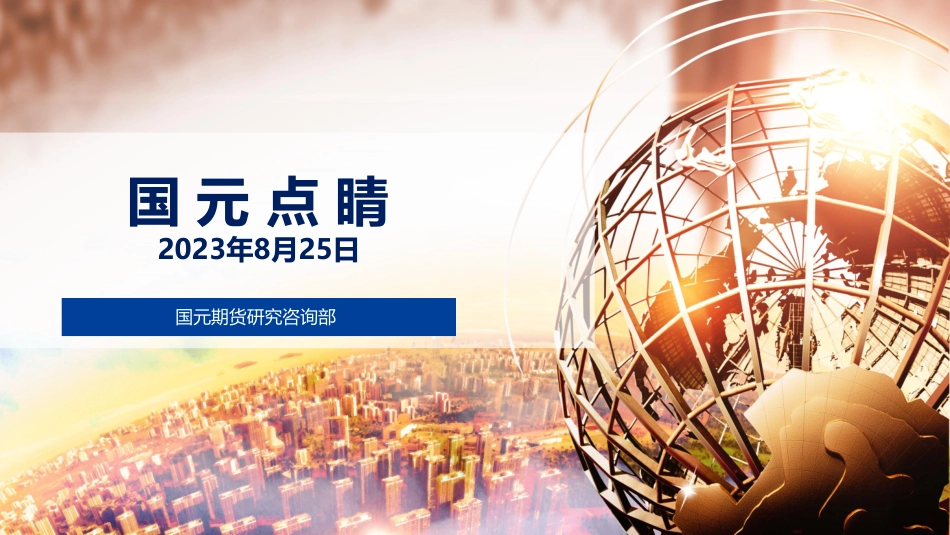国元点睛-20230825-国元期货-23页.pdf_第1页
