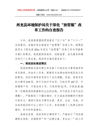 城关镇人民政府关于“放管服”改革工作情况汇报