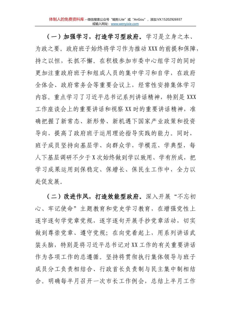 2021年度市人民政府班子述职述廉述德报告_第2页