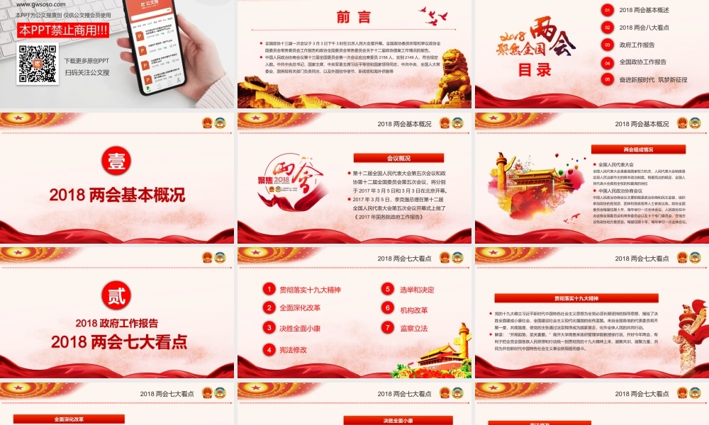 聚焦两会-全国“两会”精神宣传提纲