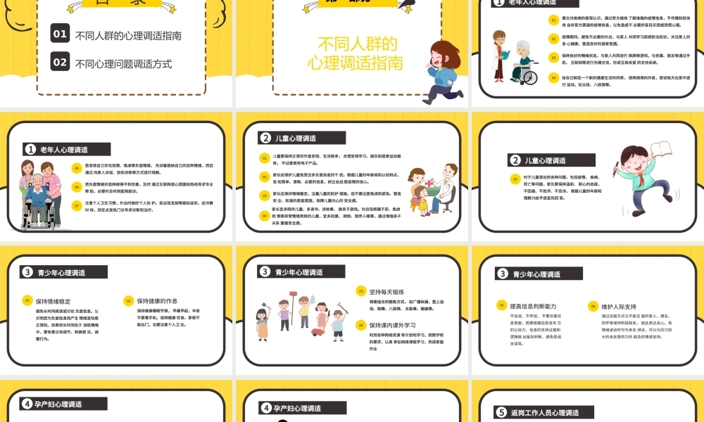 蓝色清新同心抗疫共筑疫情防控心理健康培训课件PPT疫情心理健康