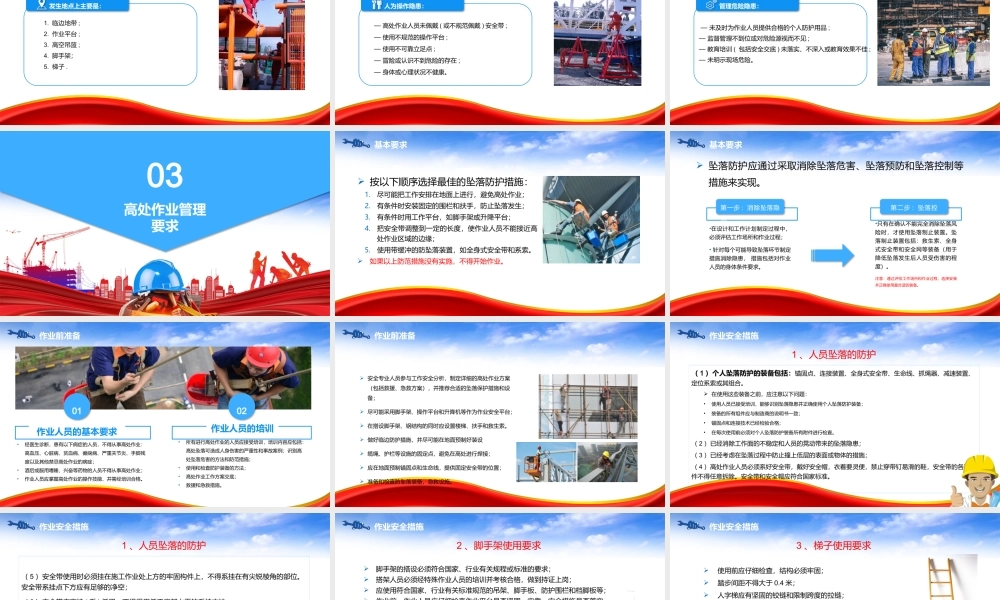 高处作业安全培训PPT含动图