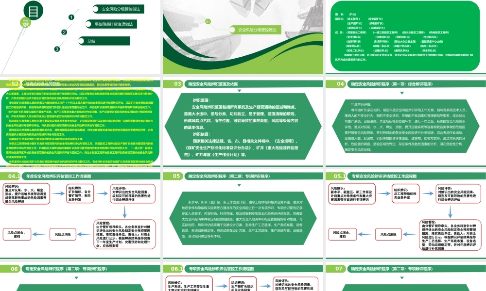 煤矿企业风险分级管控及隐患排查治理双体系培训