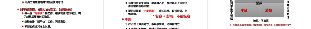 中层管理者领导力提升培训教程(经典实用!61页PPT-管理必备!)