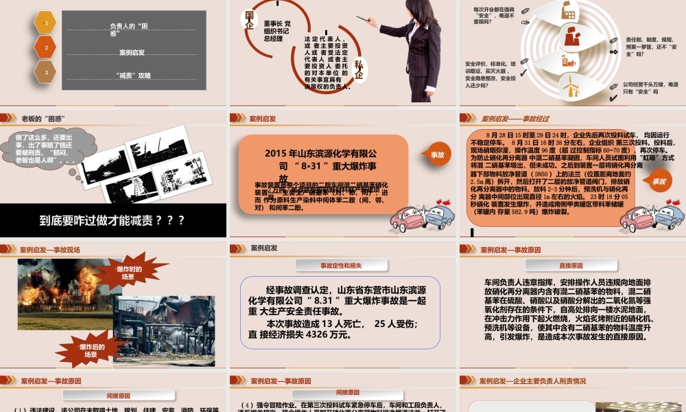 主要负责人安全生产“减责”攻略(危化企业)