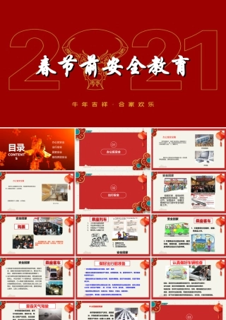 专题课件四：春节前安全教育课件
