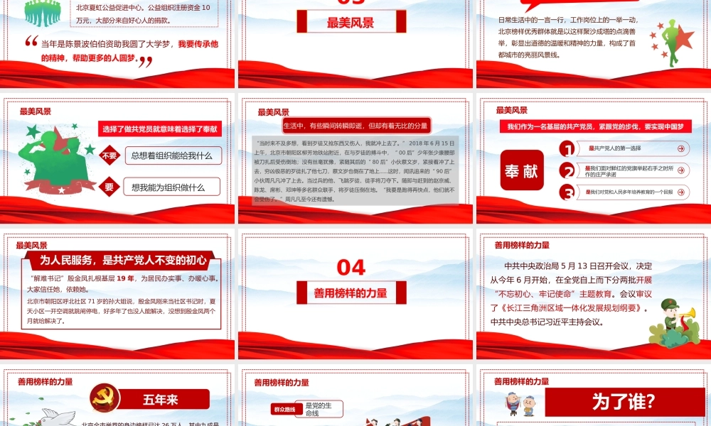 深入开展学习榜样的力量PPT(2)
