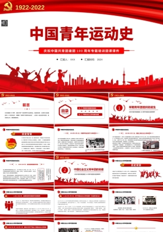 中国青年运动史PPT（20220424）