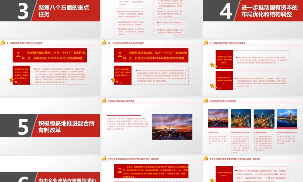 简洁严肃国企改革三年行动方案2020-2022专题党课PPT