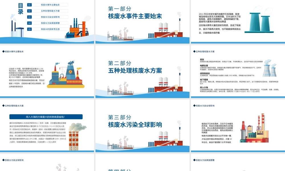 日本核废水事件始末PPT专题课件模板