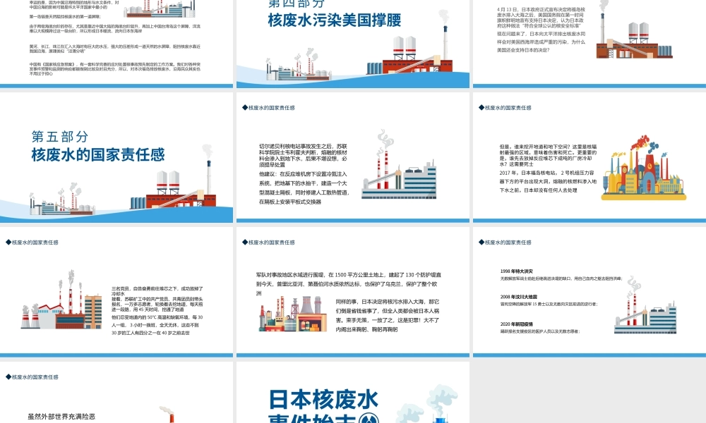 日本核废水事件始末PPT专题课件模板