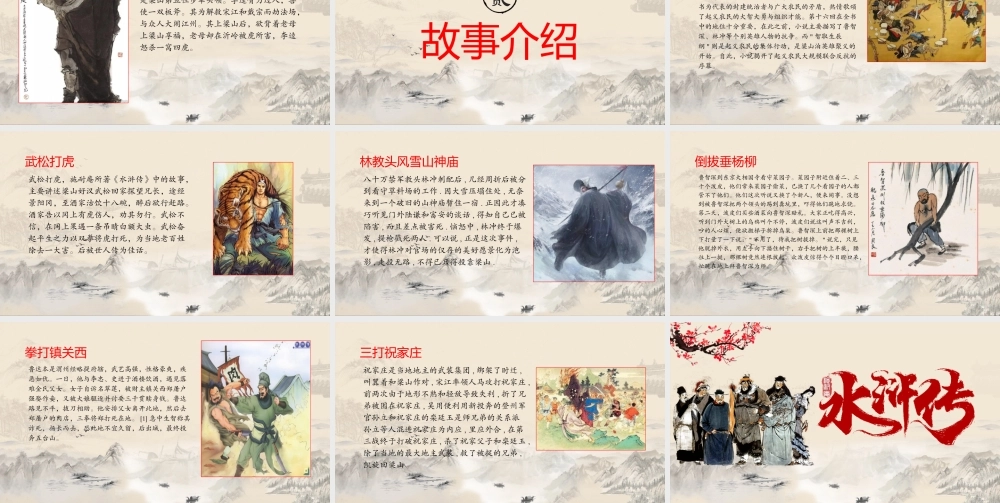 2021四大名著之水浒传名著导读PPT