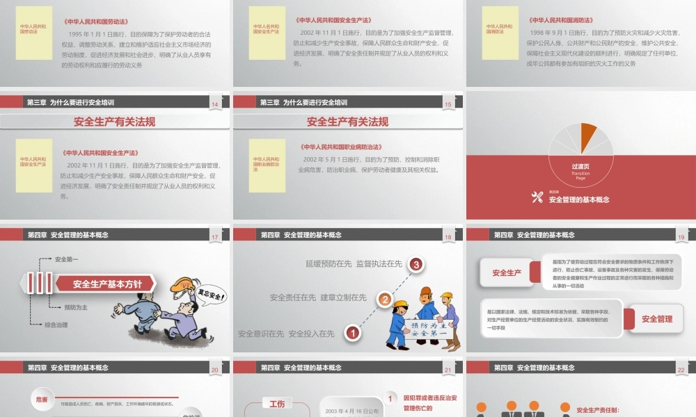 安全生产培训教育PPT课件模板
