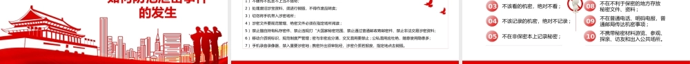 如何做好行政机关事业单位保密工作PPT课件（20220526）