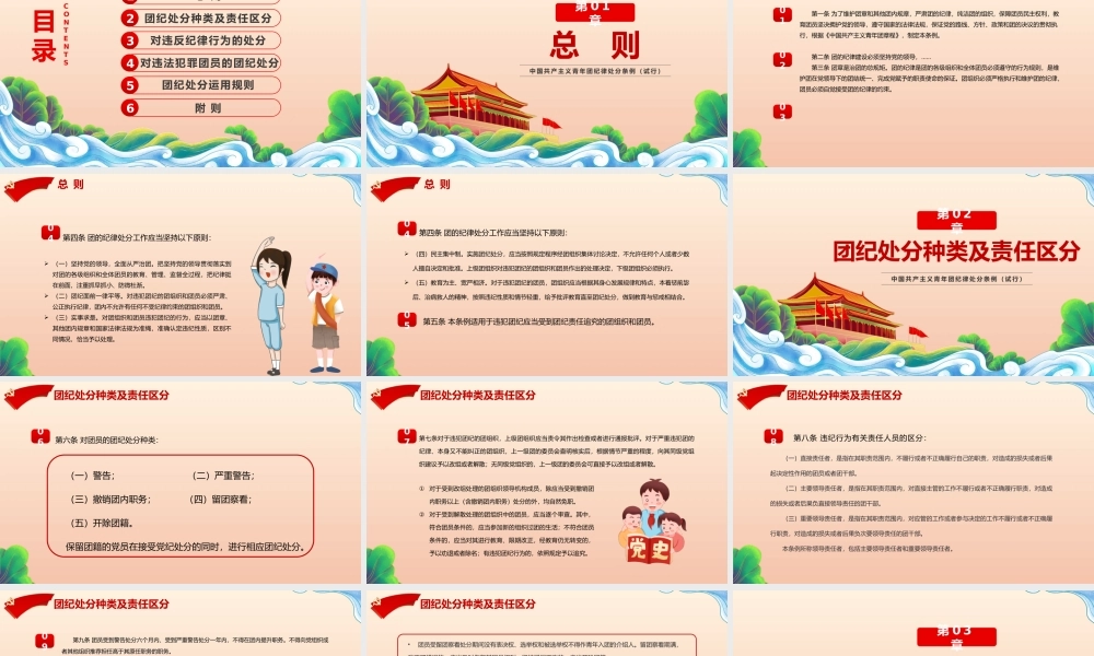 0803中国共产主义青年团纪律处分条例PPT