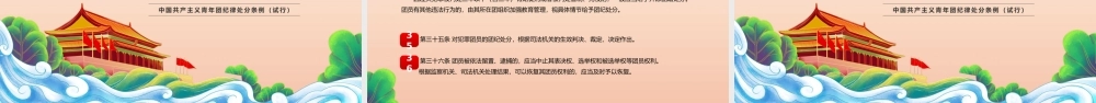 0803中国共产主义青年团纪律处分条例PPT