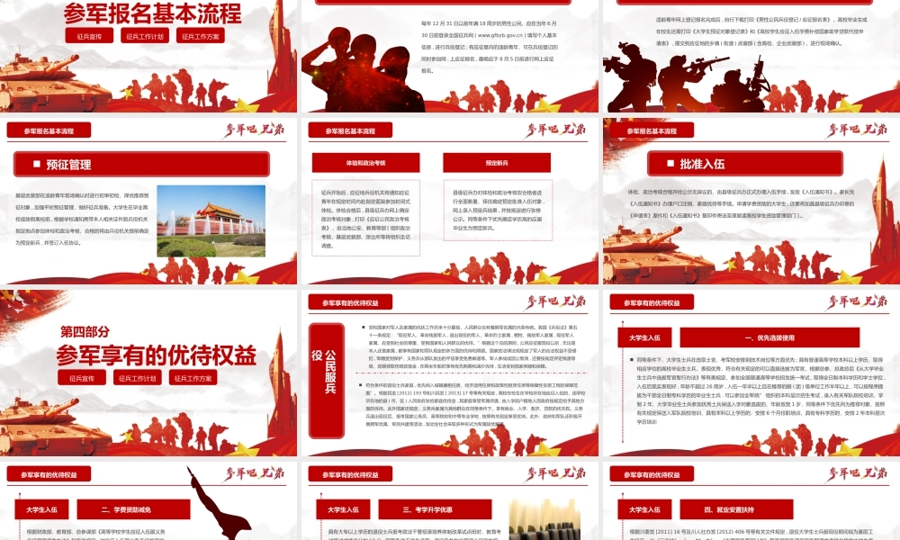 0813征兵宣传PPT