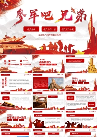0813征兵宣传PPT