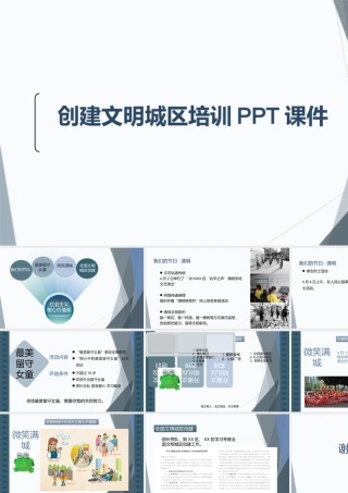 创建文明城区培训PPT课件