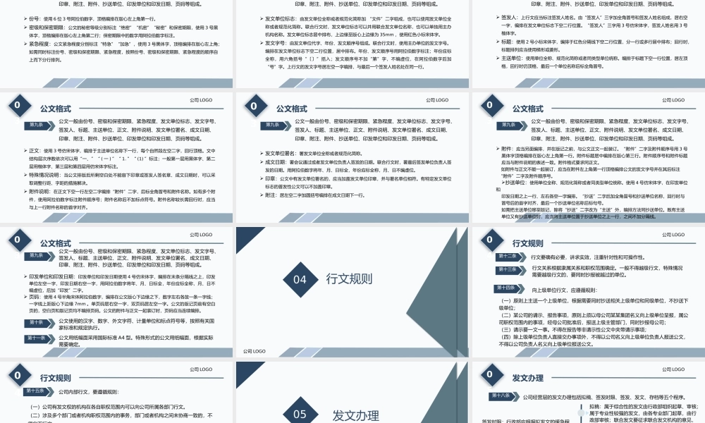 集团公司公文处理解读PPT
