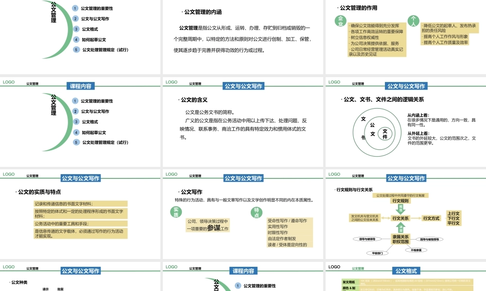 行政公文管理PPT