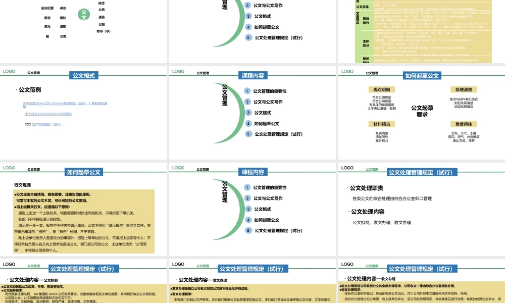 行政公文管理PPT